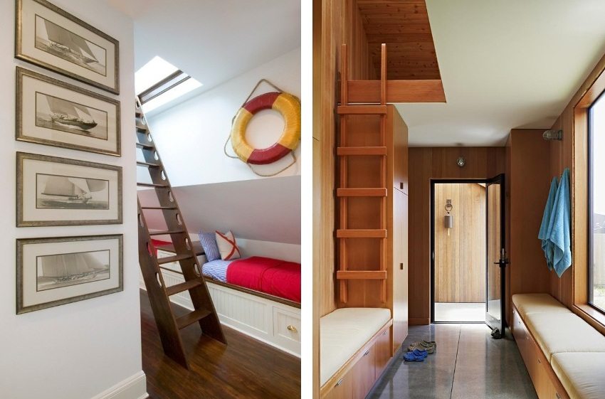 Examples of attic stairs