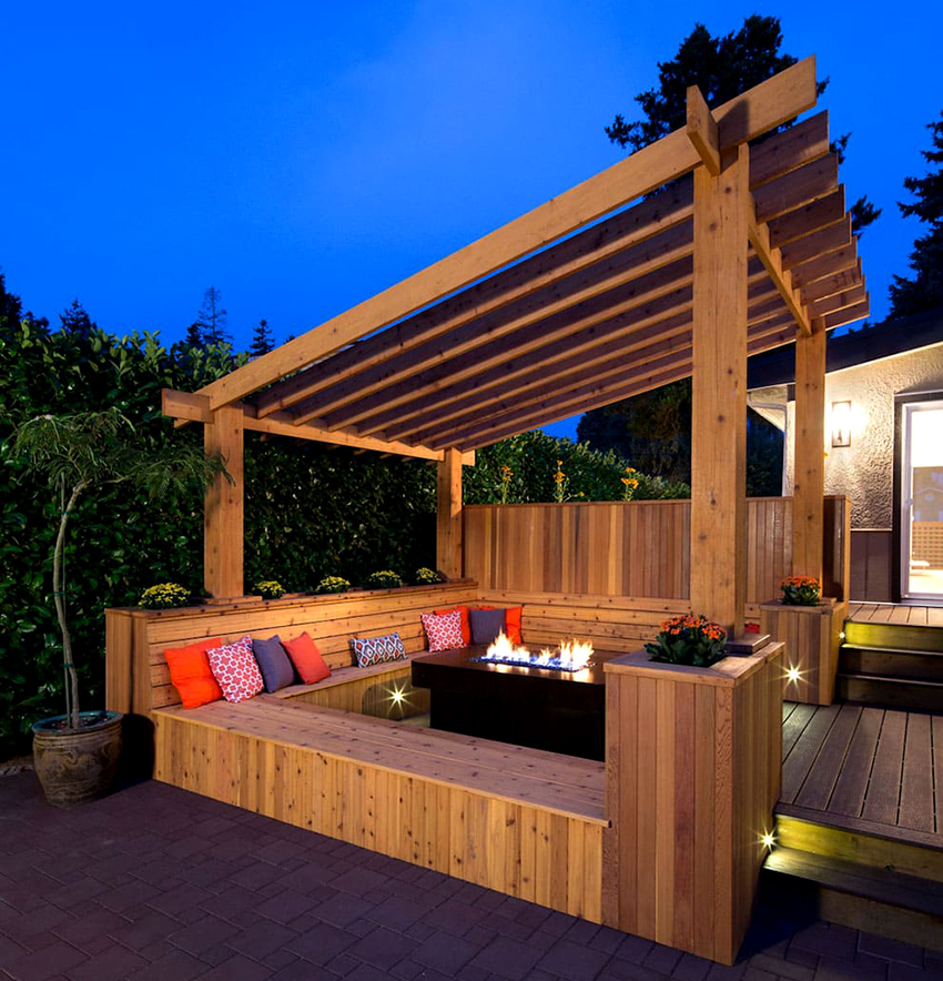 S'il n'est pas possible d'ajouter une extension à la maison, vous pouvez faire une terrasse autoportante