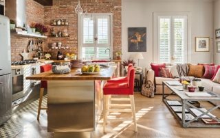 Stue kombineret med køkken: fotos af det bedste interiør