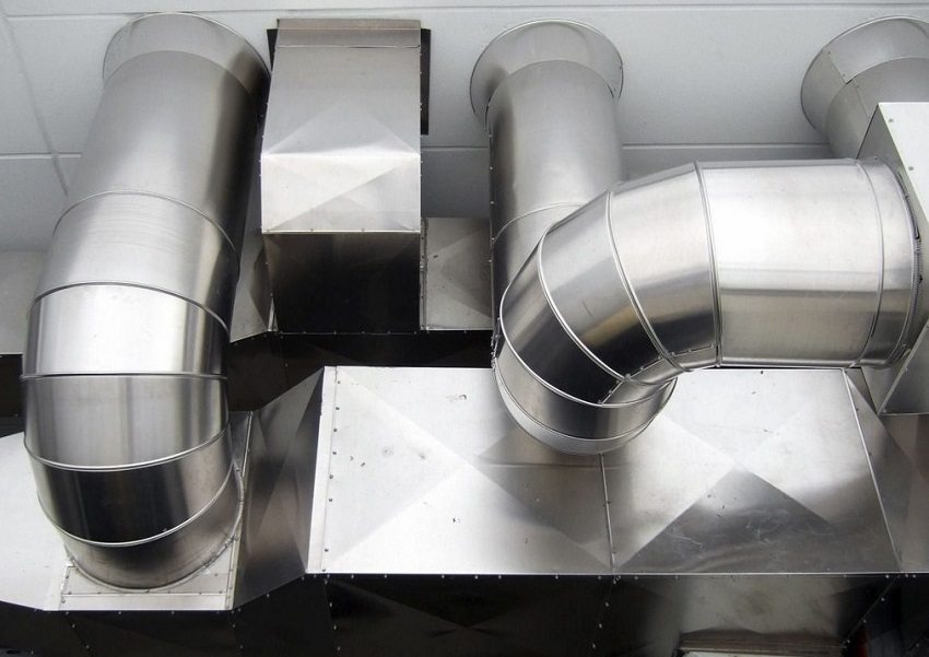 Air ducts for ventilation are a system of pipes of various diameters and cross-sectional shapes, interconnected by shaped elements