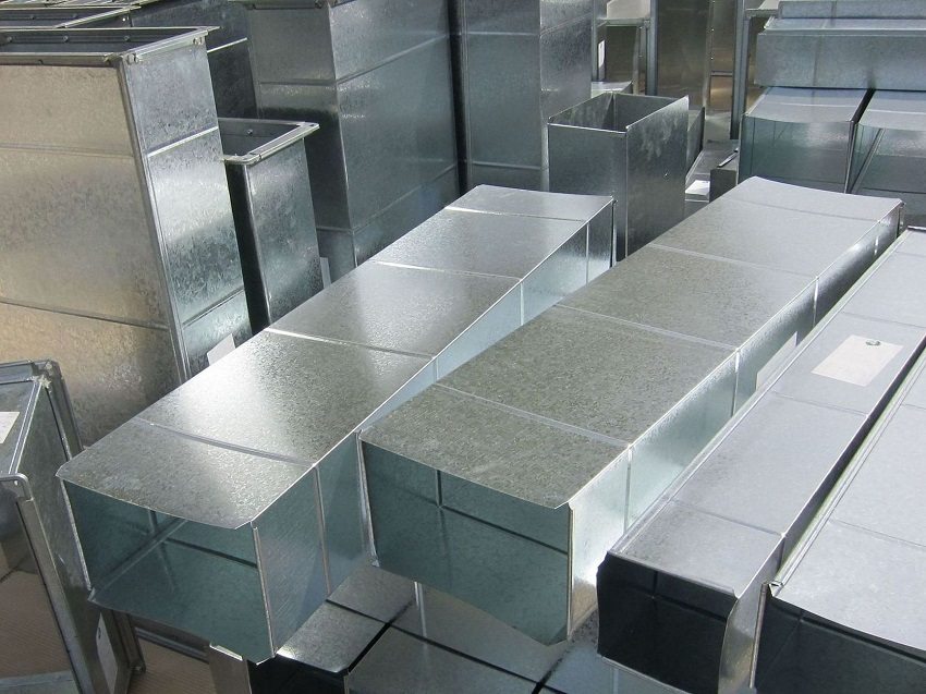 Vierkantkanäle aus verzinktem Stahl