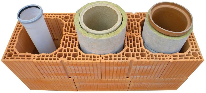 Ceramic pipes are a popular material for arranging the chimney of a solid fuel boiler