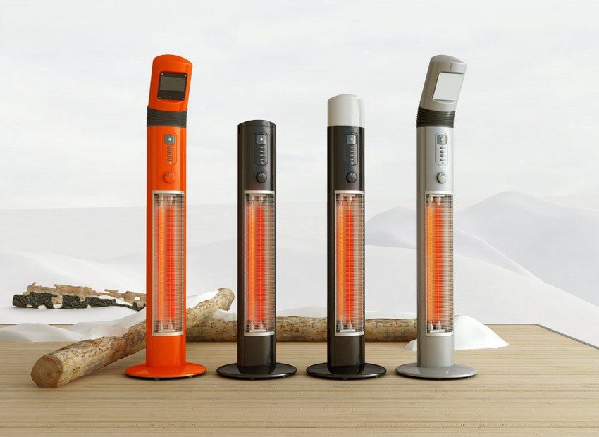 Floor-standing infrared heaters are highly mobile