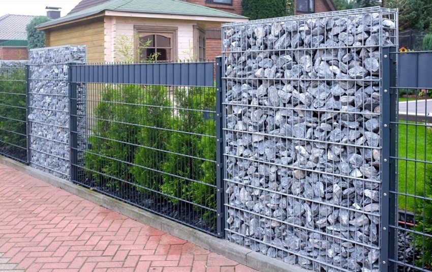 An interesting solution can be the use of a gabion and a metal mesh.