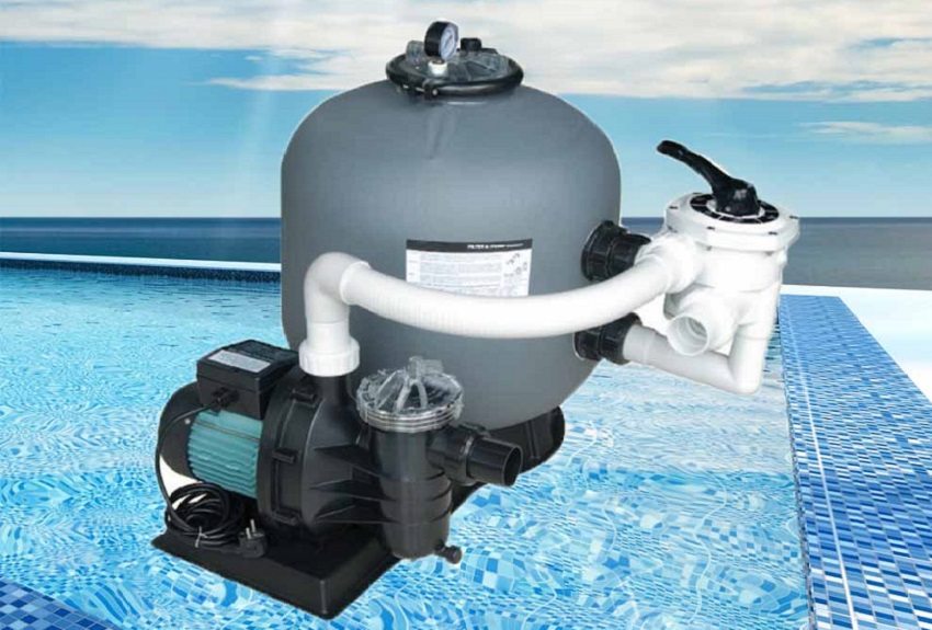 A sand filter for purifying pool water is one of the budget options.