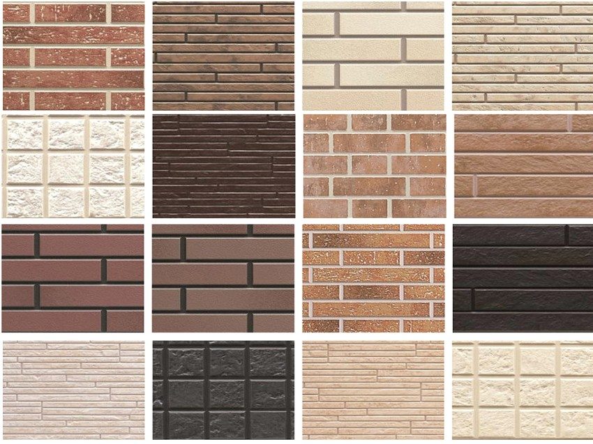 Design options for wall panels stylized as brickwork