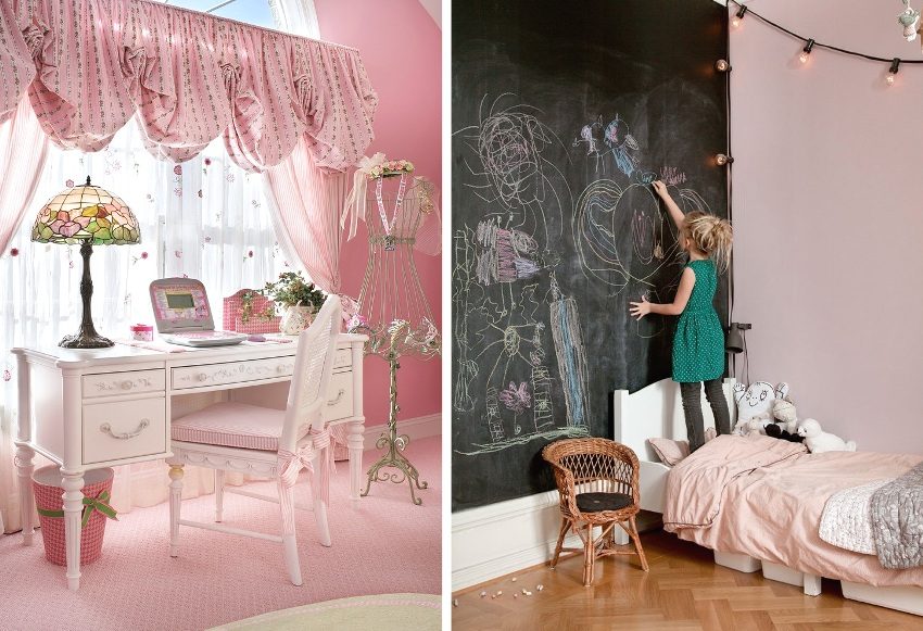 Exemple de frumoase dormitoare fete roz