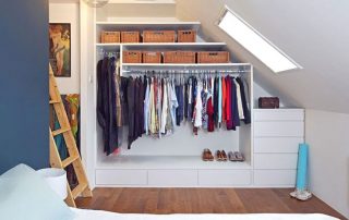 Do-it-yourself wardrobe: drawings, diagrams and photos of functional systems