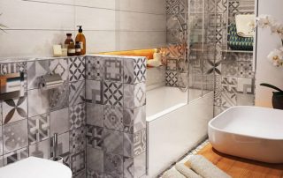 Badeværelsesdesign: fotos af de bedste interiørfliser