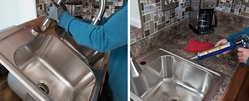 Installing a flush sink is a fairly simple process