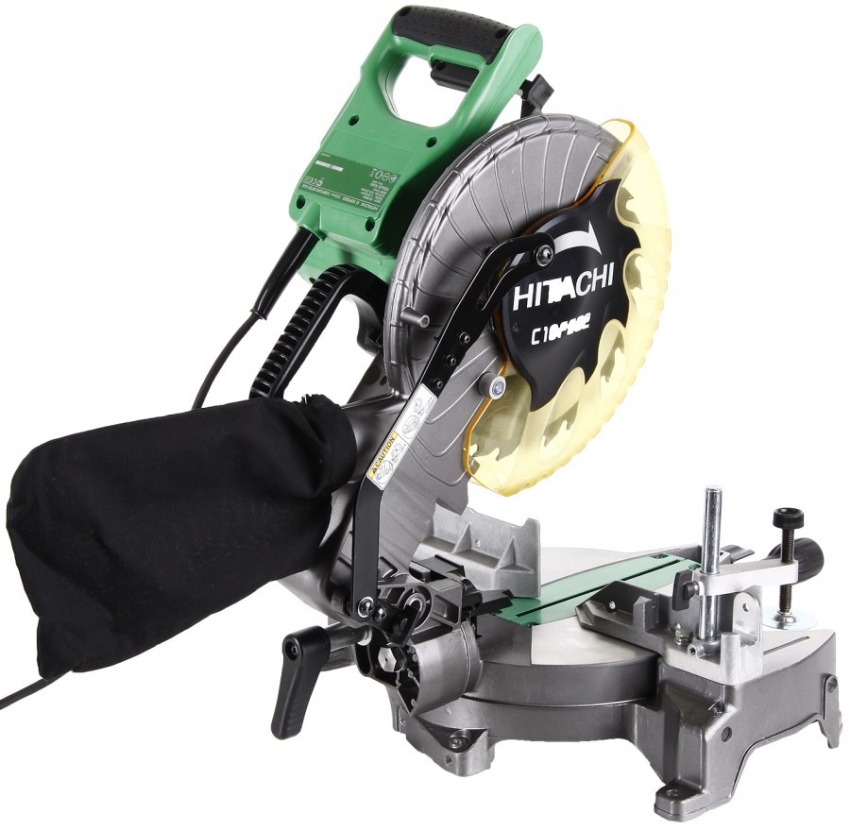The Hitachi C10FCH2 miter saw is used in the manufacture of window structures, as well as the installation of platbands and skirting boards