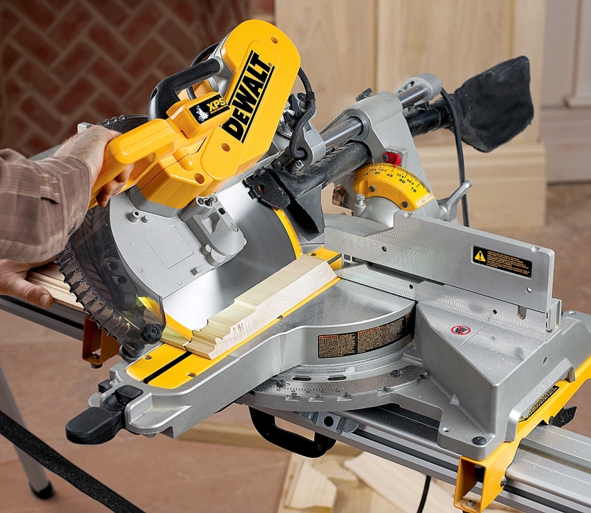 The DeWalt DWS 780 miter saw for wood and metal is a quieter device than other saw brands
