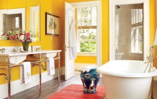Badeværelsesmaling: hvordan man vælger den bedste mulighed til vægdekoration
