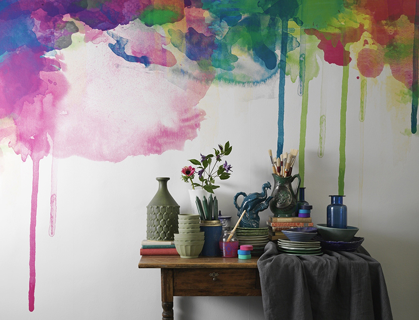 You can call a professional to decorate the wall with paints