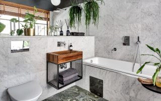 Kombinert bad: interiørdesign, layout og dekorasjon