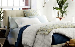 Bed with a soft headboard: an original and comfortable part of the interior