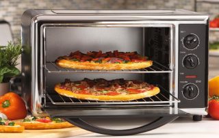 Elektrisk ovn på bordplaten: en rekke funksjoner og komfortkomponenter