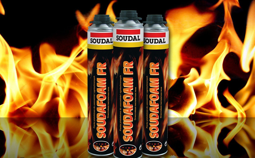 SOUDAFOAM FR foam is professional and has the highest fire resistance