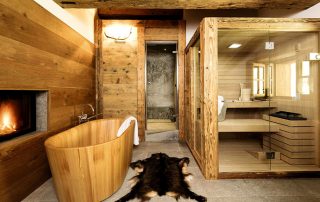 Perabot untuk mandi dan sauna: kami melengkapkan ruang santai dengan selera