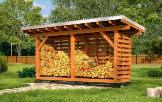 DIY woodsman: optimalt design til opbevaring af træstammer