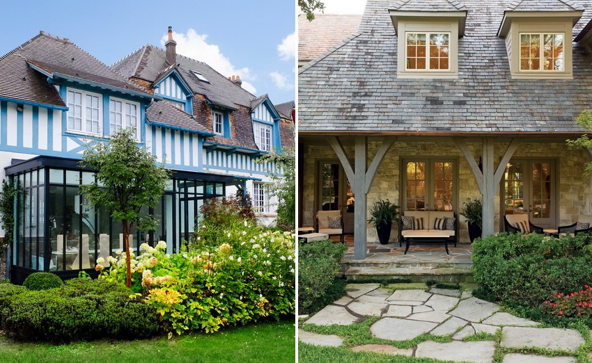Za vanjsko uređenje kuća u stilu Provence koriste se kamen, gips, drvo i drugi prirodni materijali.
