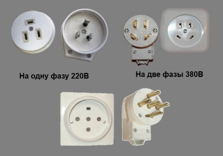 Stikkontakter for tilkobling av elektrisk komfyr