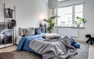 Scandinavian bedroom: discreet ethnic charm