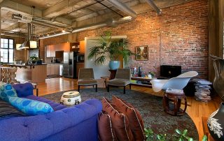 Loft design: space and freedom for a creative person