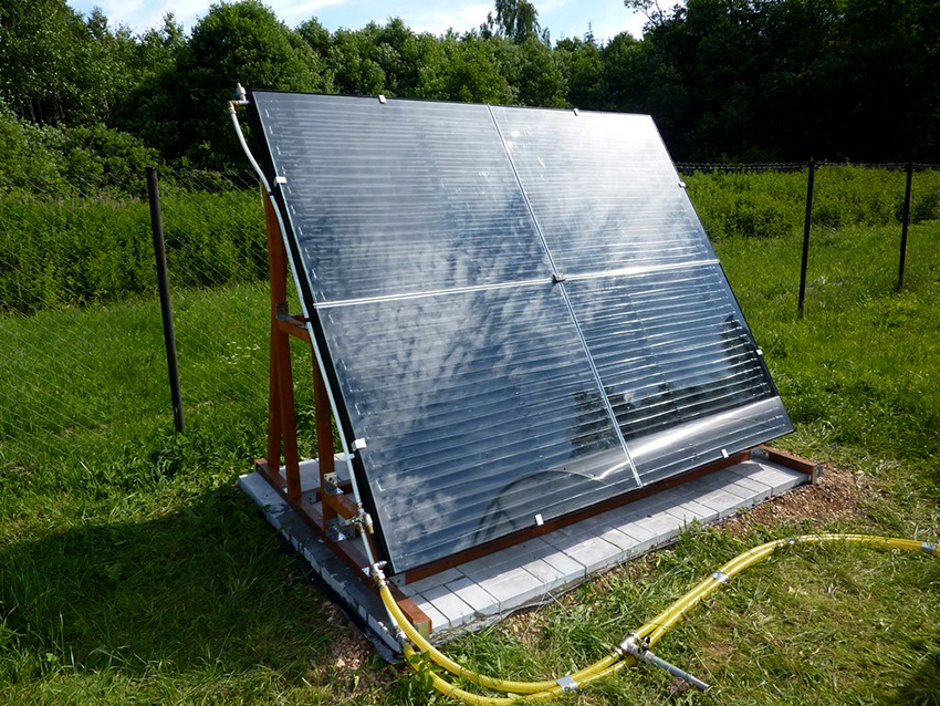 Solarni kolektor ravnog tipa može se izraditi ručno