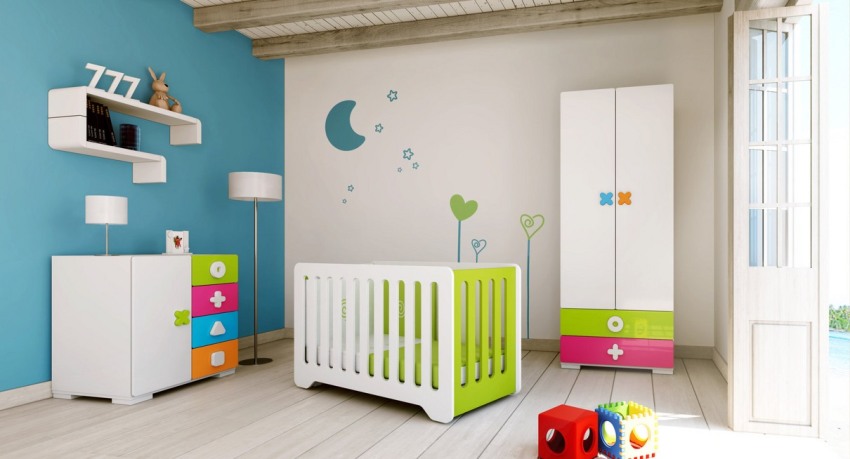 You can decorate a nursery in almost any color, the main thing is to choose the right shades and skillfully combine them with each other