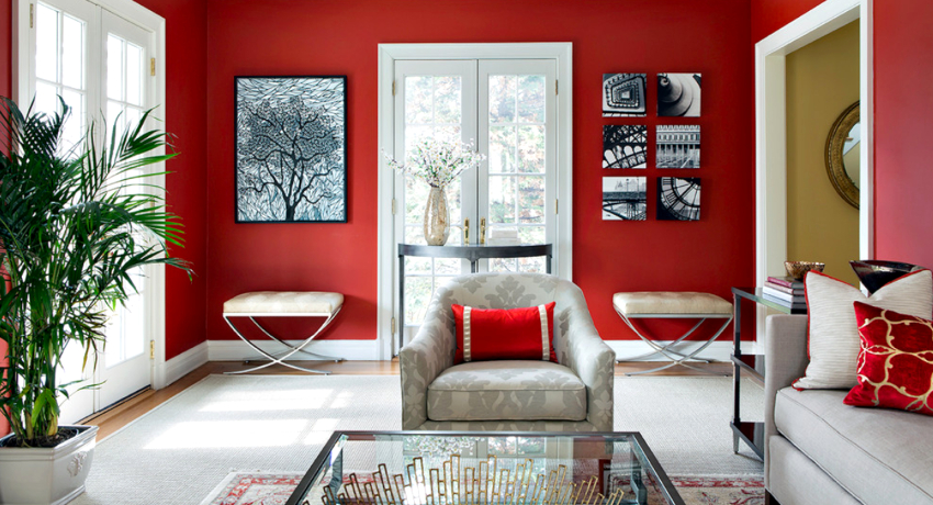 Shades of the red palette have a stimulating effect on the human nervous system, set them up for positive thinking