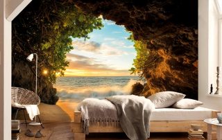 טפט תמונות בחדר השינה: הדרך הטובה ביותר להתאים אישית את החדר שלך