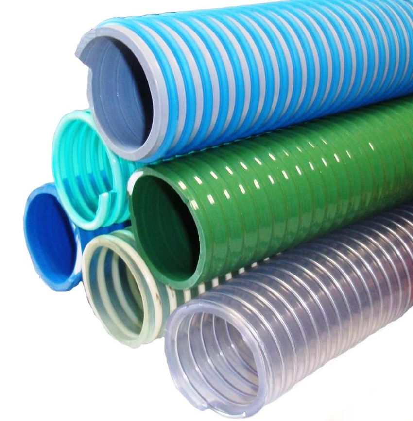 PVC hadice vyrobené z polyvinylchloridu sú veľmi pružné a ľahké