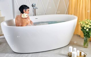 Fritstående badekar: et strejf af luksus og elegant i badeværelsesdesignet