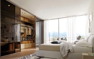 Fittings for sliding wardrobes as a basis for functional furniture design