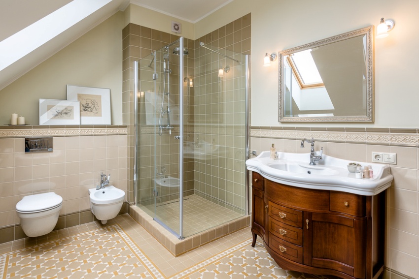 Valget af installationens type og størrelse påvirkes i høj grad af badeværelsets størrelse.
