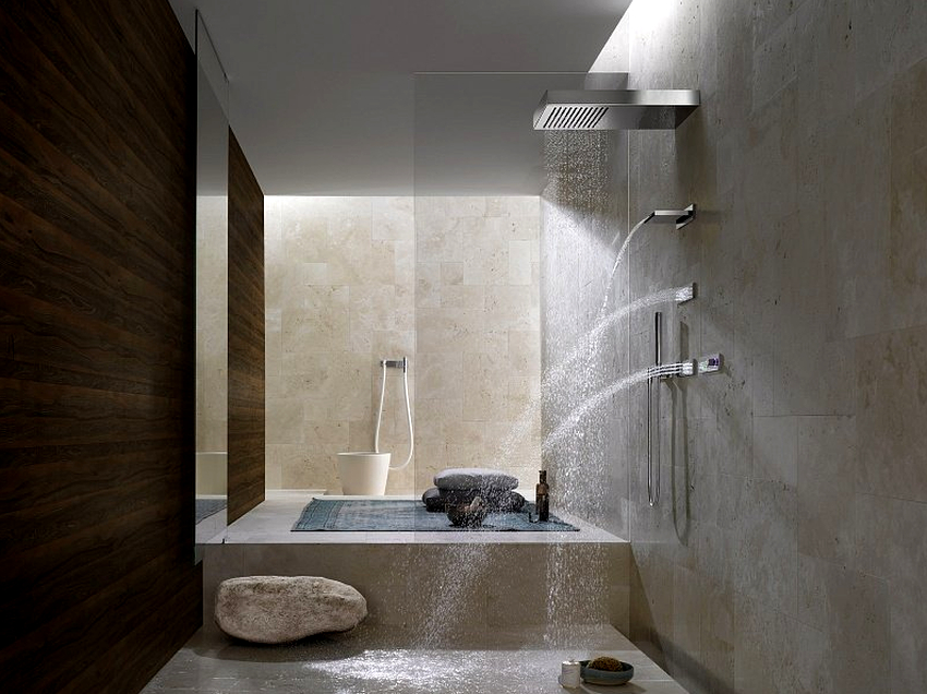 L'aixeta de banyera amb dutxa efecte pluja pot ser amb cartutx de ceràmica o de bola, amb broc i termòstat
