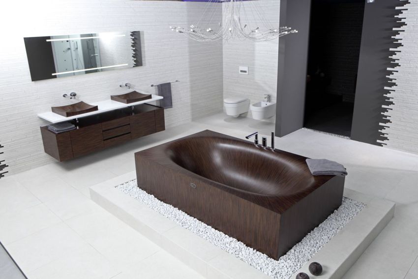 The impracticality of a cast-iron bath is due to its enormous weight.
