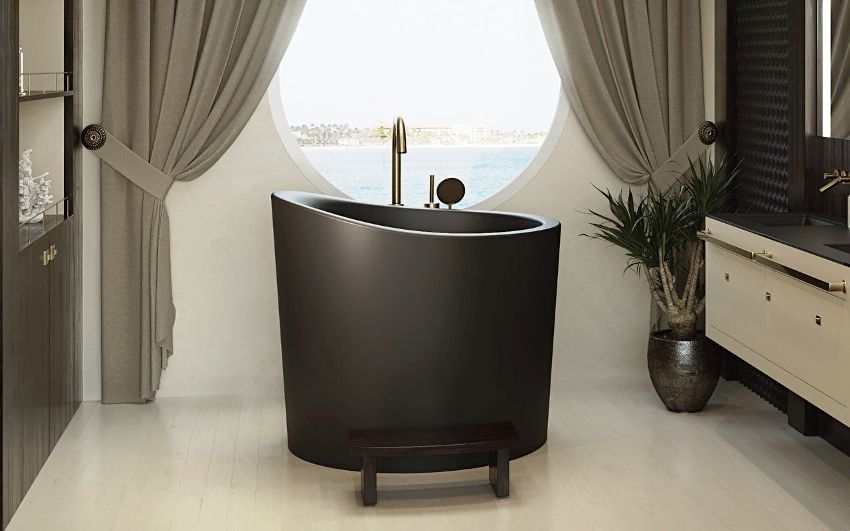 Designer sitz baths are a combination of miniature size and attractiveness