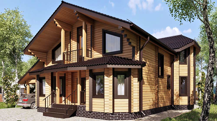 מי שרוצה לקבל בית עם מוסך העשוי מעץ, צריך למצוא פרויקט שאינו דורש התאמה