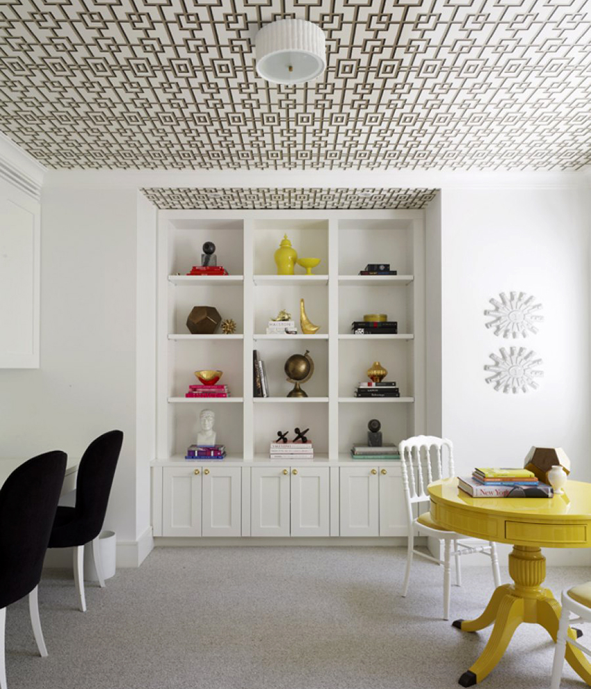 Látkové strečové stropy so vzormi dodajú miestnosti šmrnc