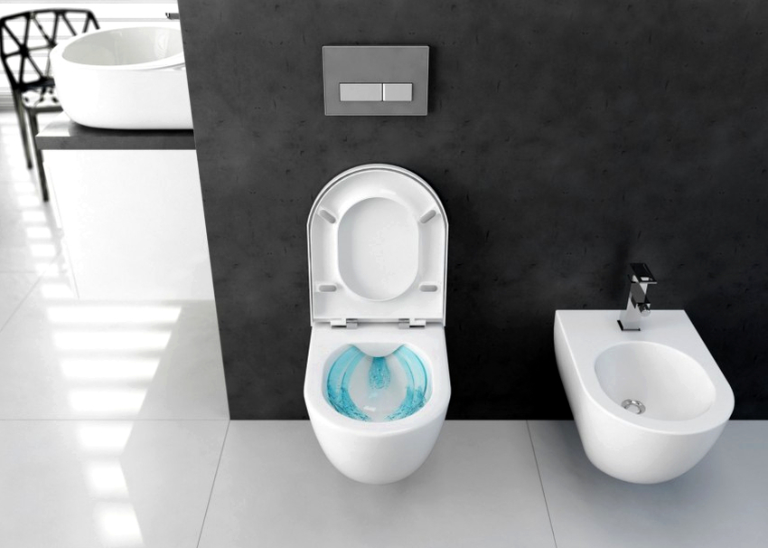 Tots els lavabos sense vora Vitra estan equipats amb un sistema de rentat Rim-ex