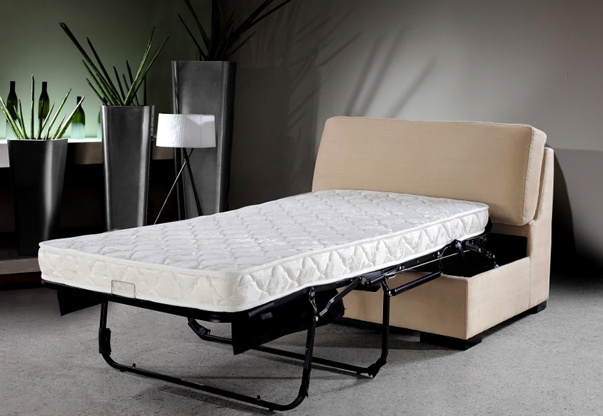 For permanent use, a chair-bed with an orthopedic mattress is optimal.