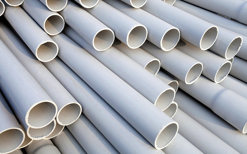 The size of the plastic pipe can be calculated using a special formula