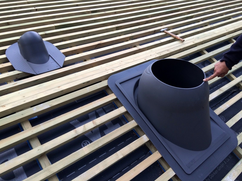 Optimalno je kada se deflektor instalira u fazi postavljanja krova