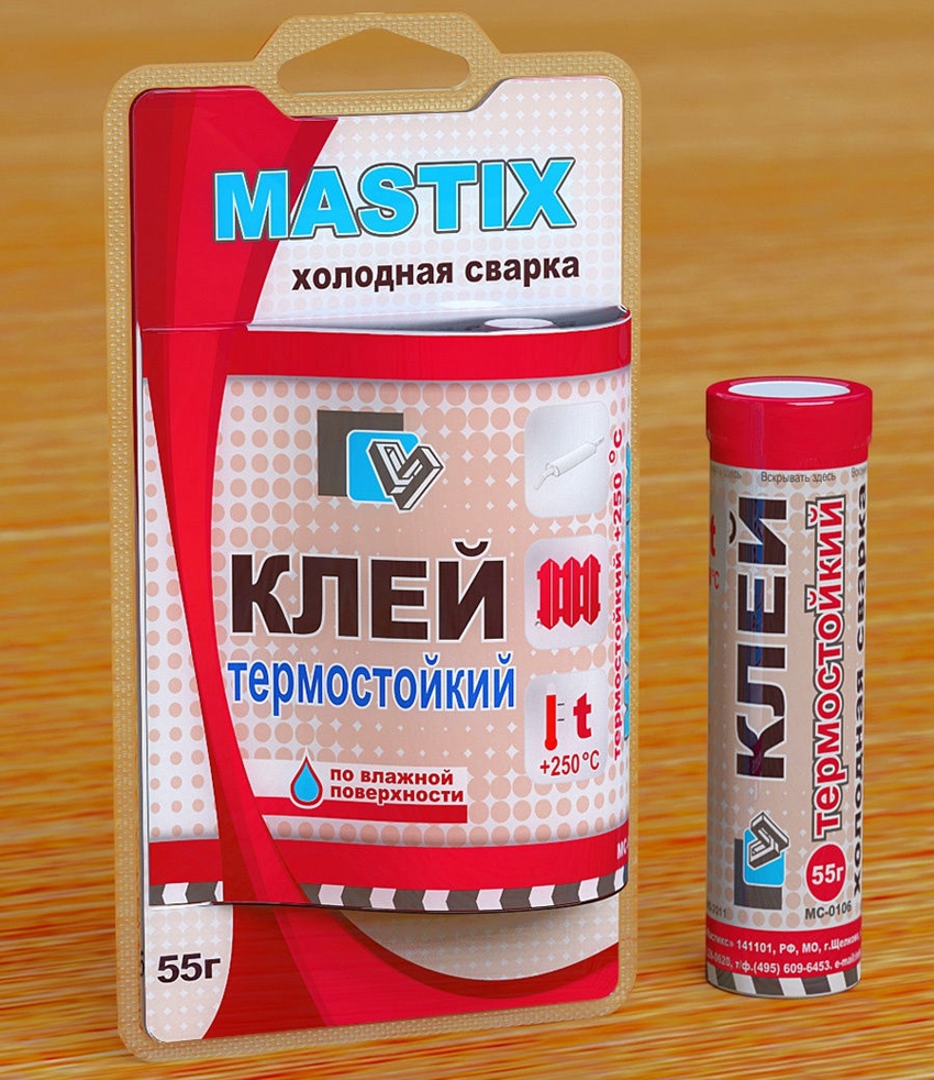 Heat-resistant adhesive for metal Mastix