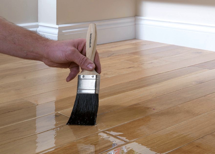 To apply varnish, you can use a roller, spray gun or ordinary brush